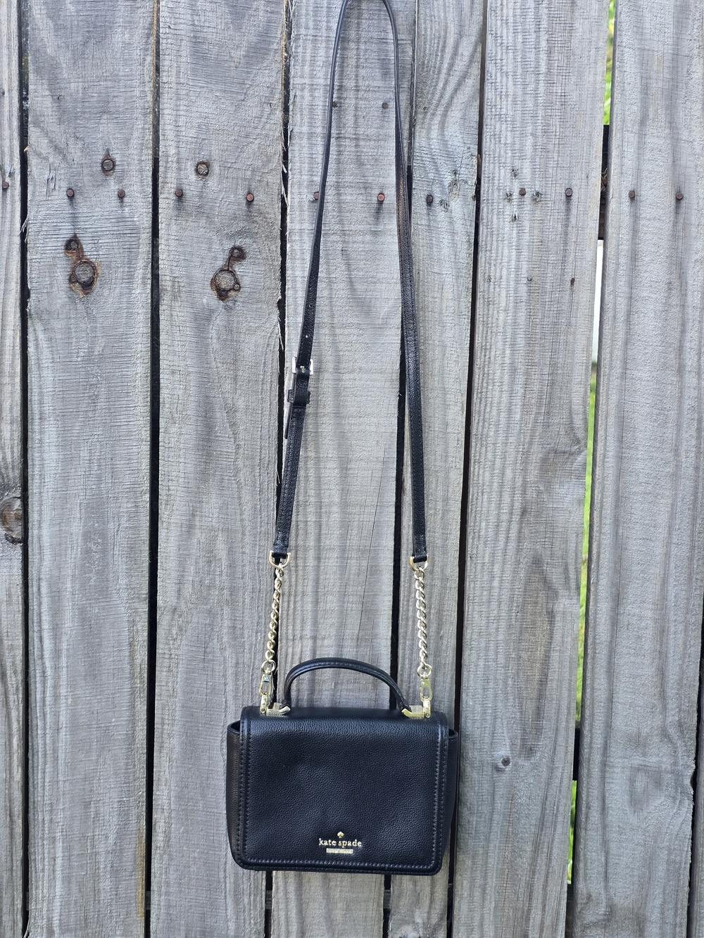 kate spade Black Leather Crossbody Satchel - Picture 4 of 8